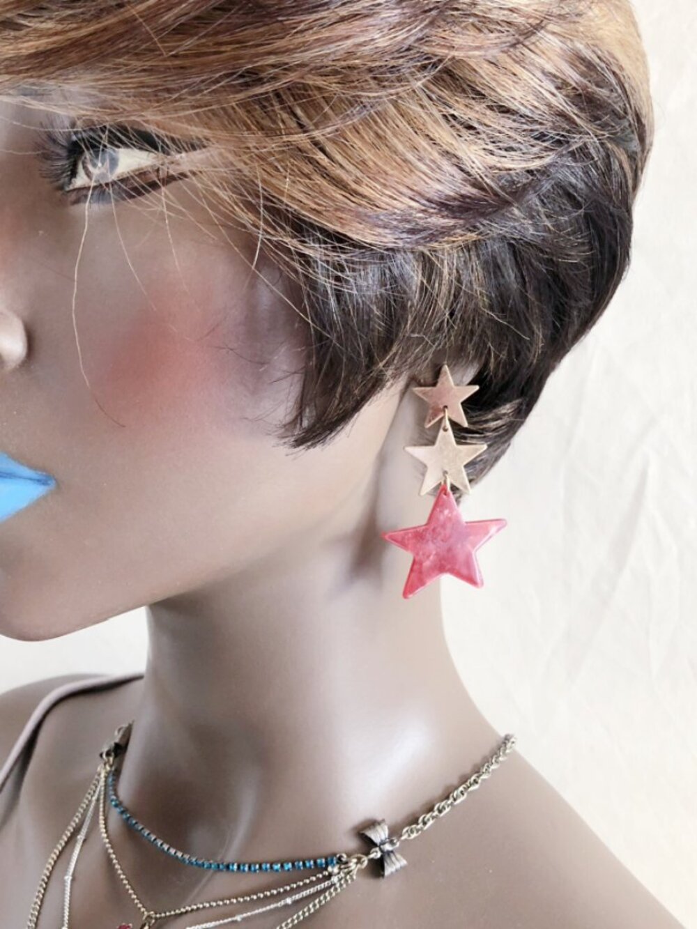Star Shape Dangle Earrings